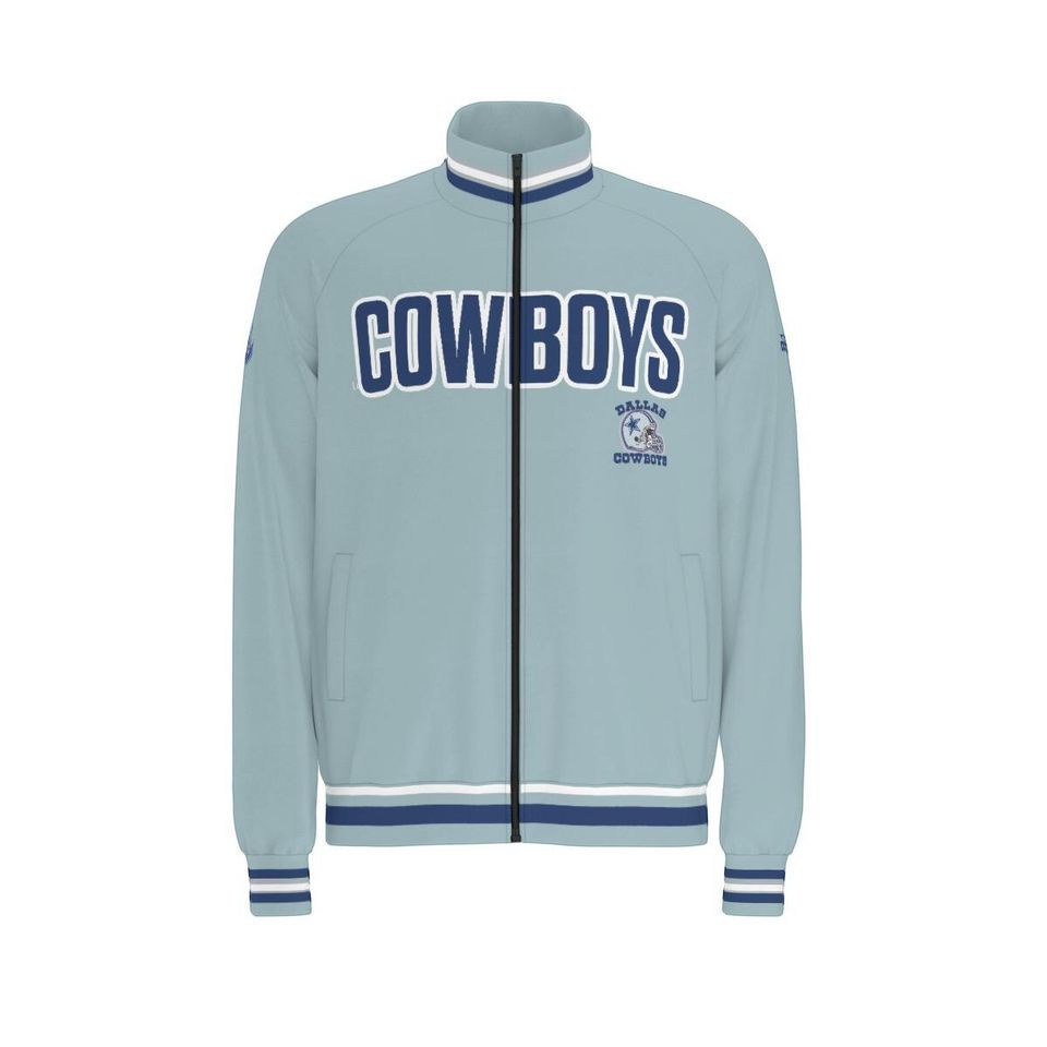 Dallas CowBoys Slight blue Raglan-Sleeve Stand Collar Jacket
