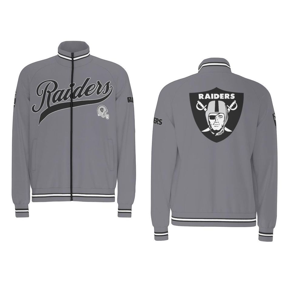 Raiders  Raglan-Sleeve Stand Collar Jacket