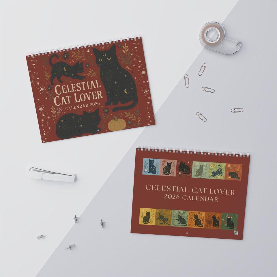 Cat Calendar 2026 Wall Calendar for Cat Lovers and Gift Items