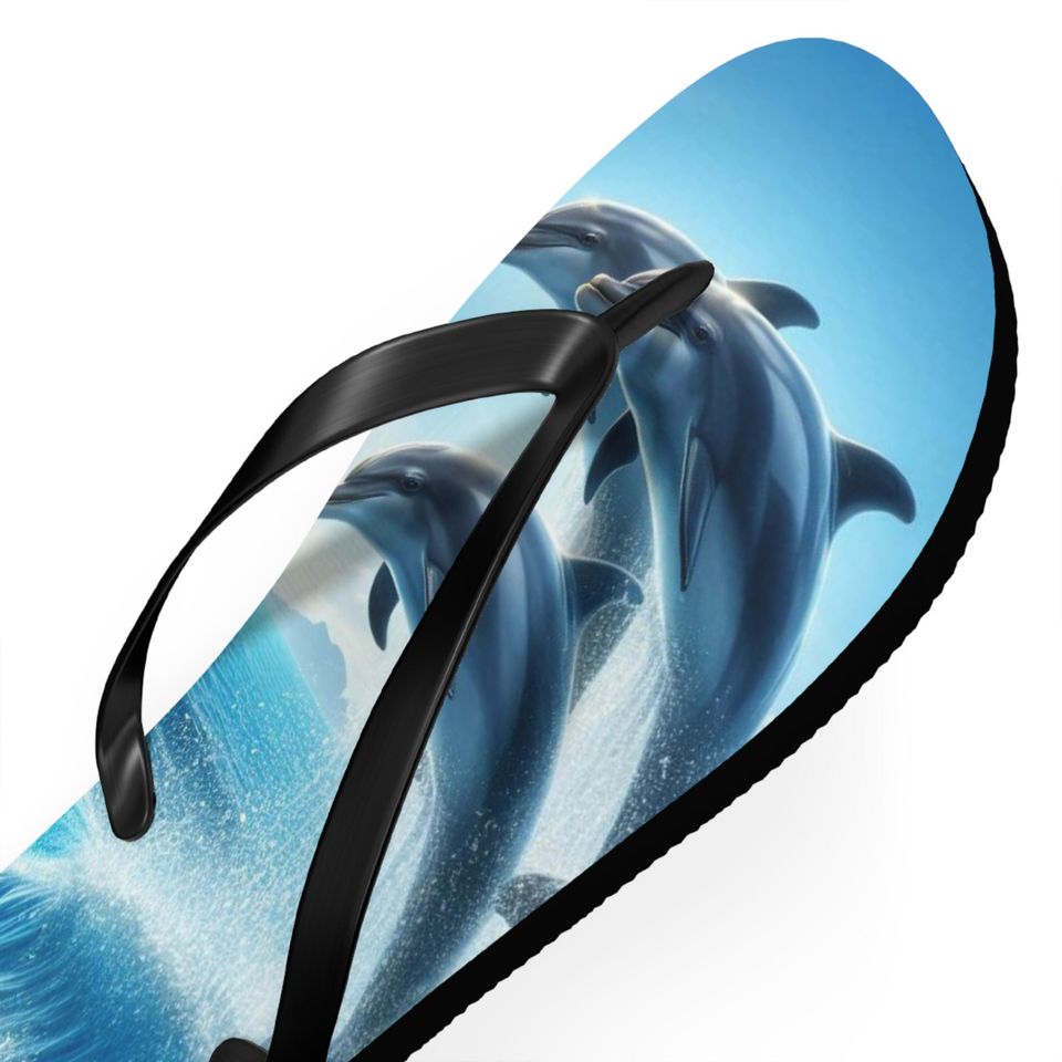 Dancing Dolphin Flip Flops