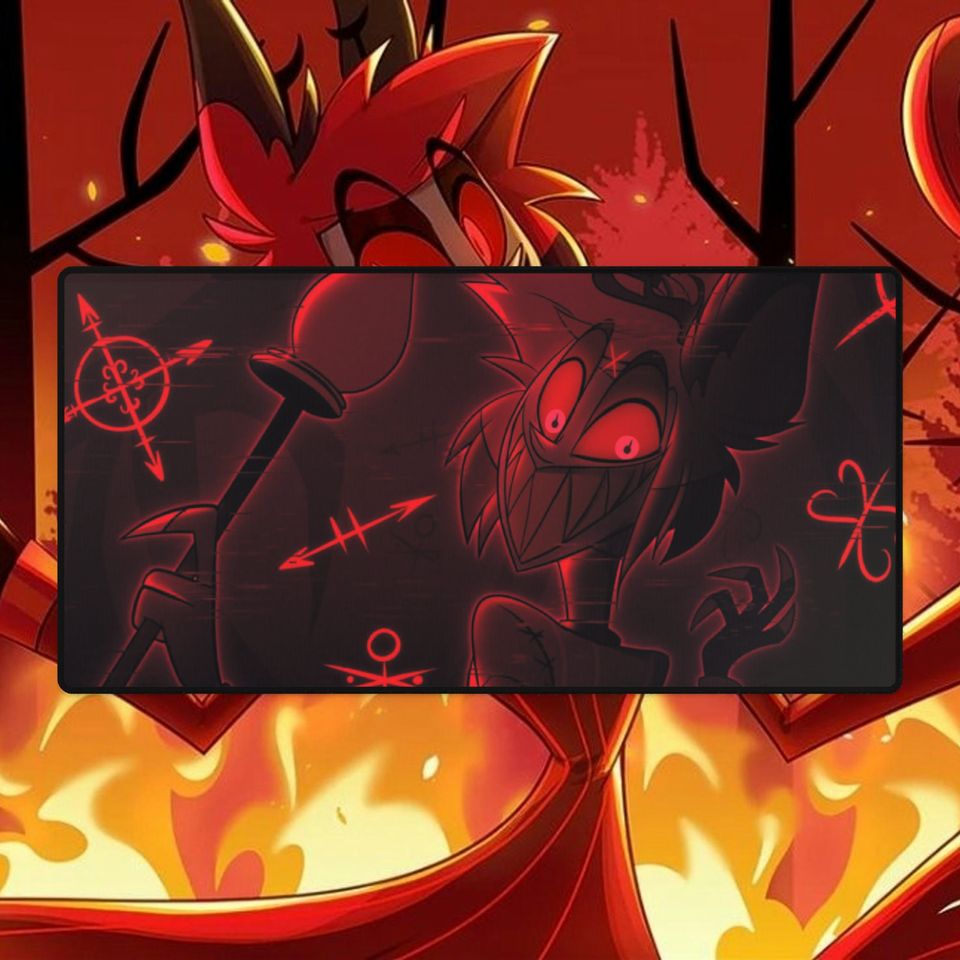 Alastor Hazbin Hotel Desk Mat, Hazbin Hotel Decor
