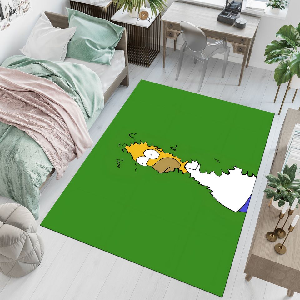 The Simpsons Rug, Funny Cartoon Design, Area Rug