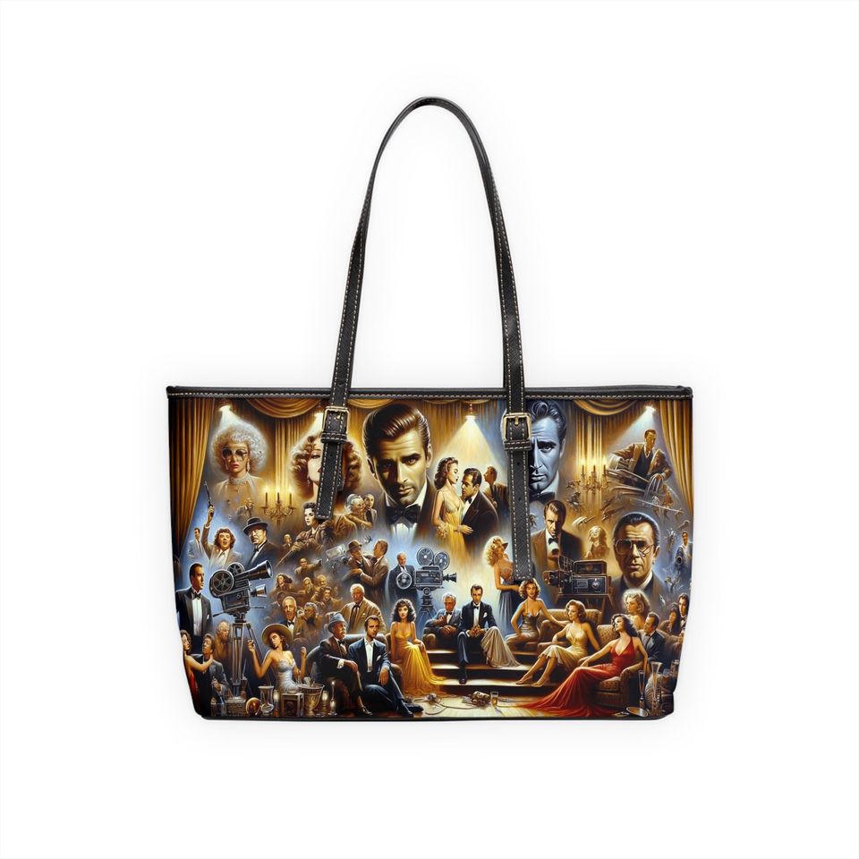 Silver Screen Legends-PU Leather Shoulder Bag