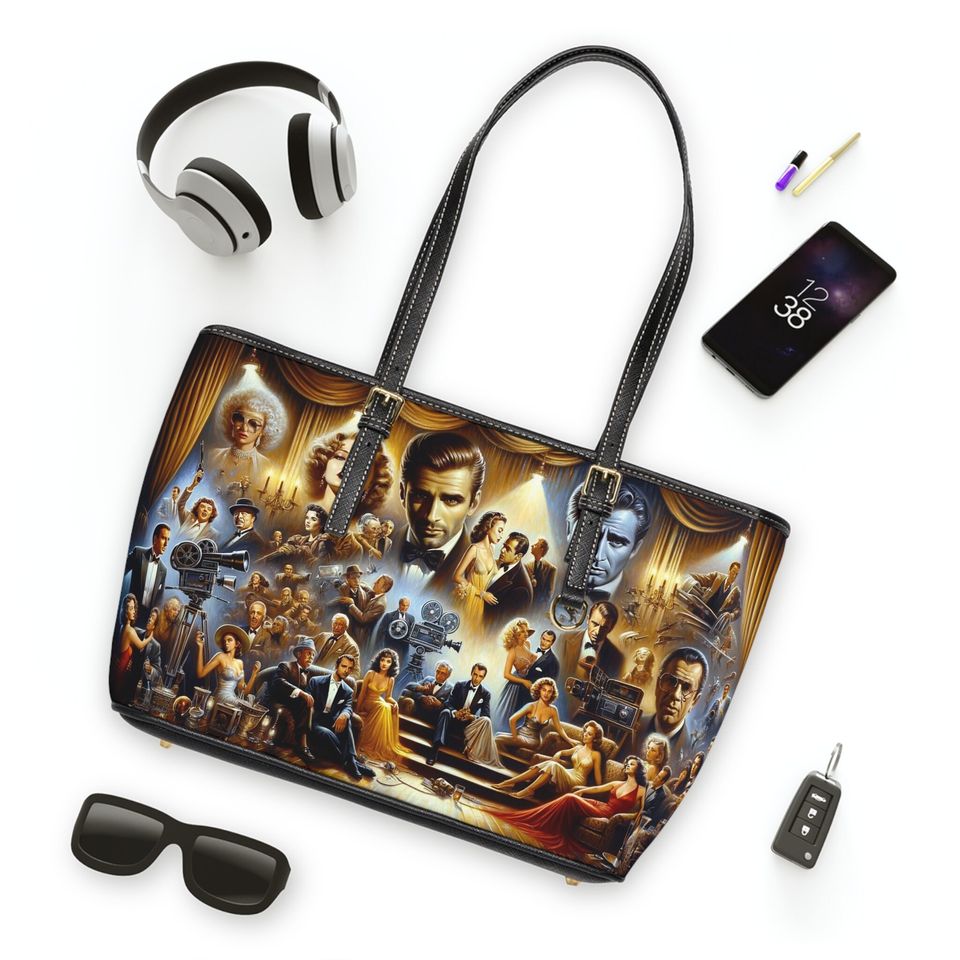 Silver Screen Legends-PU Leather Shoulder Bag