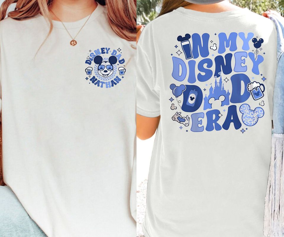 Mickey Mouse In My Disney Dad Era Double Sided Shirt