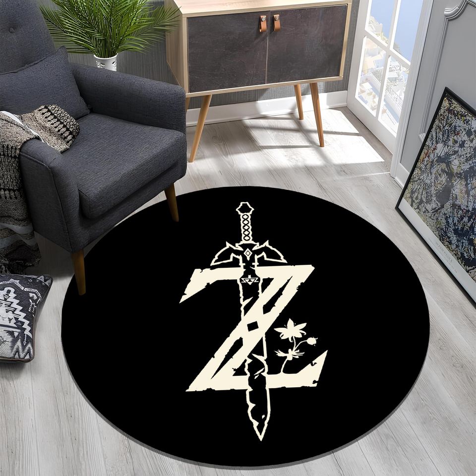 Zelda Symbol Rug: Game Room Decor