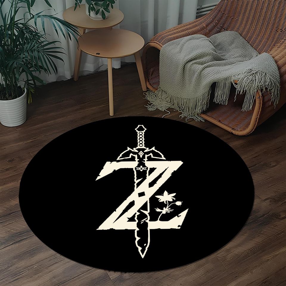 Zelda Symbol Rug: Game Room Decor
