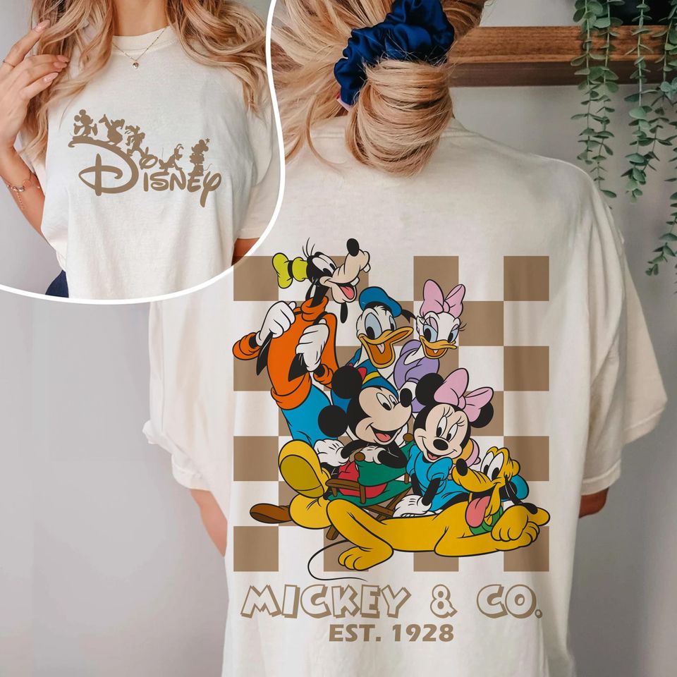 Bundle Checkered Mickey & Co. Sweatshirt, Checkered Mickey Shirt