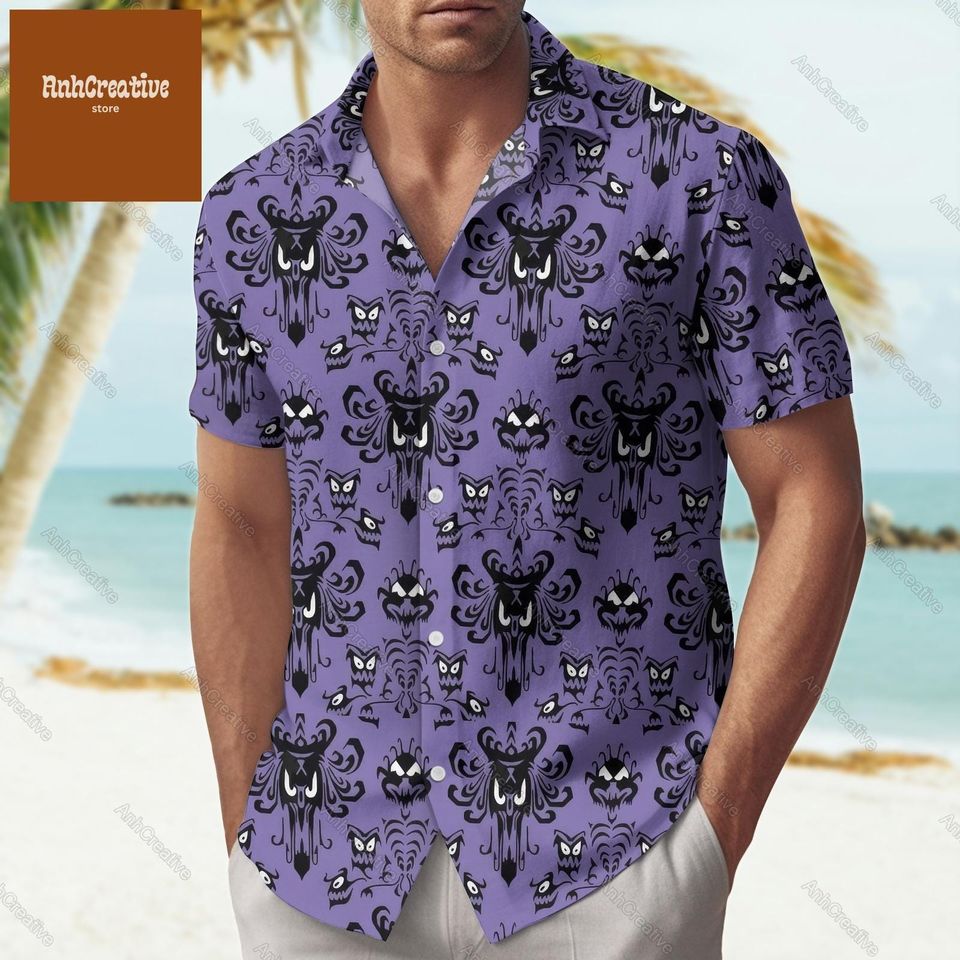 Haunted Mansion Button Shirt, Disney Haunted Mansion Shirt
