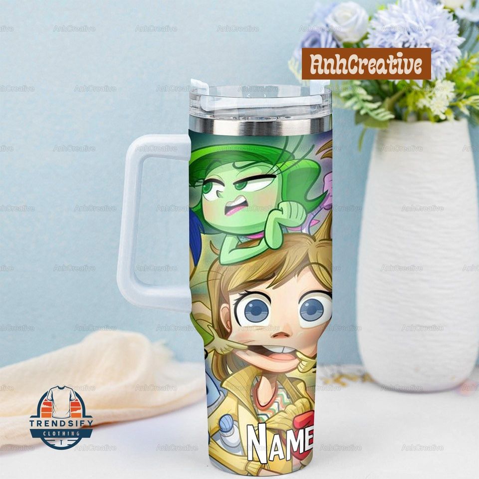 Personalized Disney Pixar Inside Out Tumbler, Inside Out 2 Movie 2024