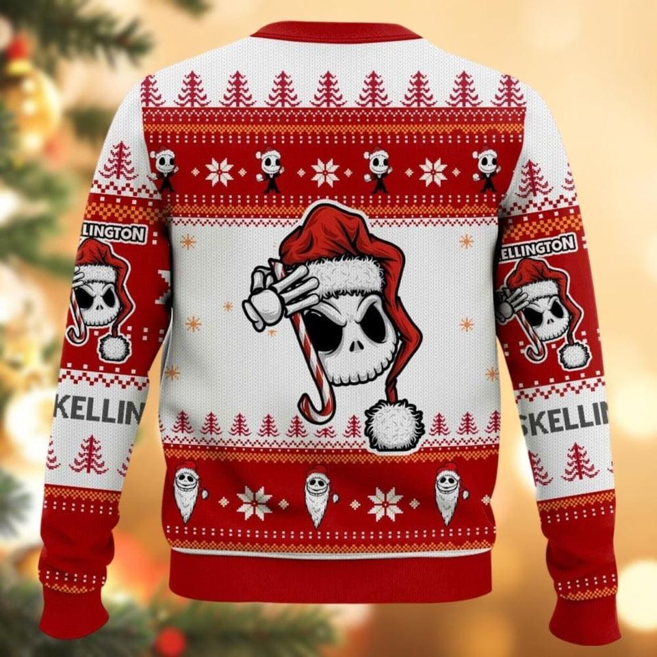 Jack Skellington Christmas Ugly Sweater, Disney Characters Sweater