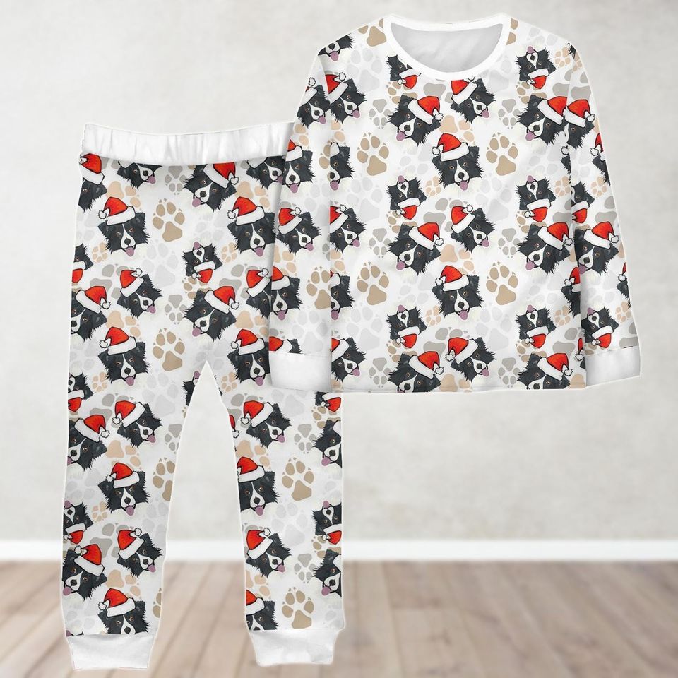 Christmas Border Collie Family Matching Pajamas Set, Dog Lover Christmas Pajamas