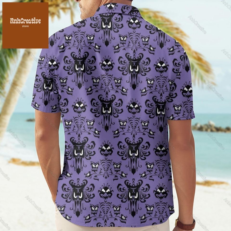 Haunted Mansion Button Shirt, Disney Haunted Mansion Shirt