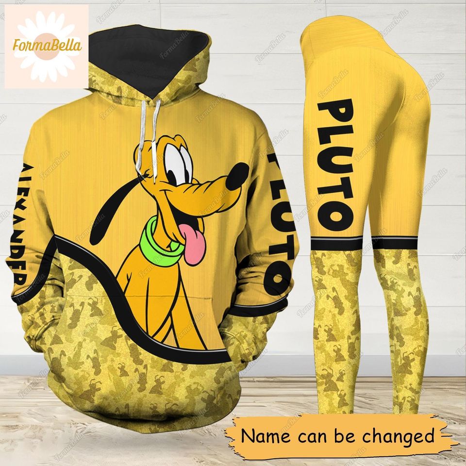 Pluto Hoodie, Disney Pluto Leggings, Pluto Women's Leggings, Pluto Dog Hoodie