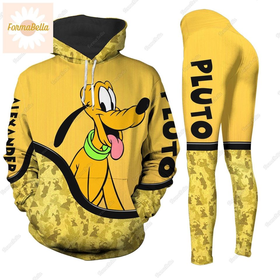 Pluto Hoodie, Disney Pluto Leggings, Pluto Women's Leggings, Pluto Dog Hoodie