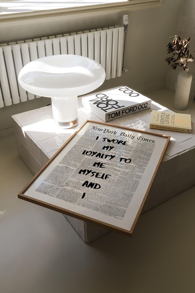 Taylorr Swifts Lyrics Newspaper Print: Preppy Dorm Wall Art