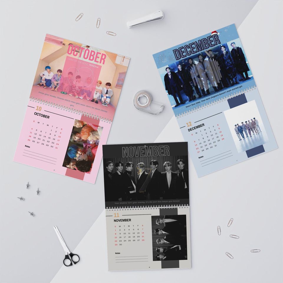 BTS Through the Eras 2026 Calendar