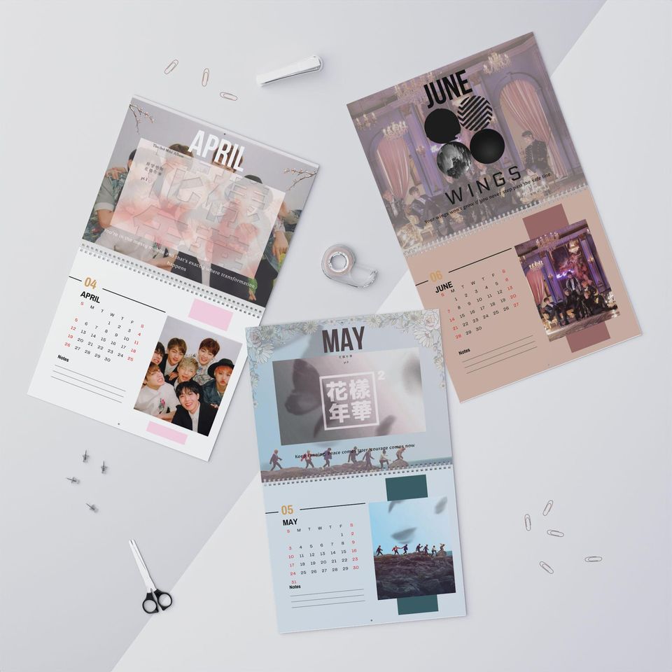 BTS Through the Eras 2026 Calendar