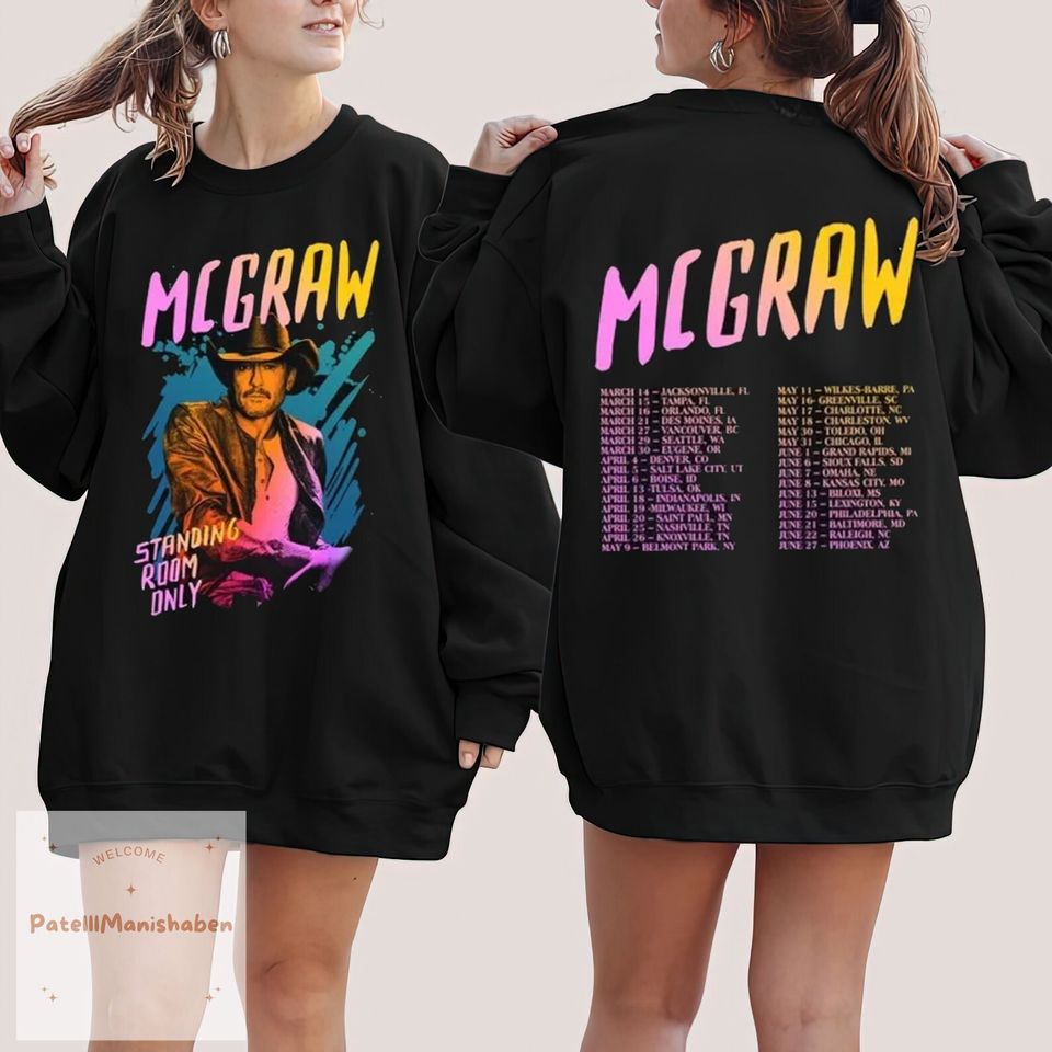 Tim McGraw 2024 Tour Standing Room Only Shirt