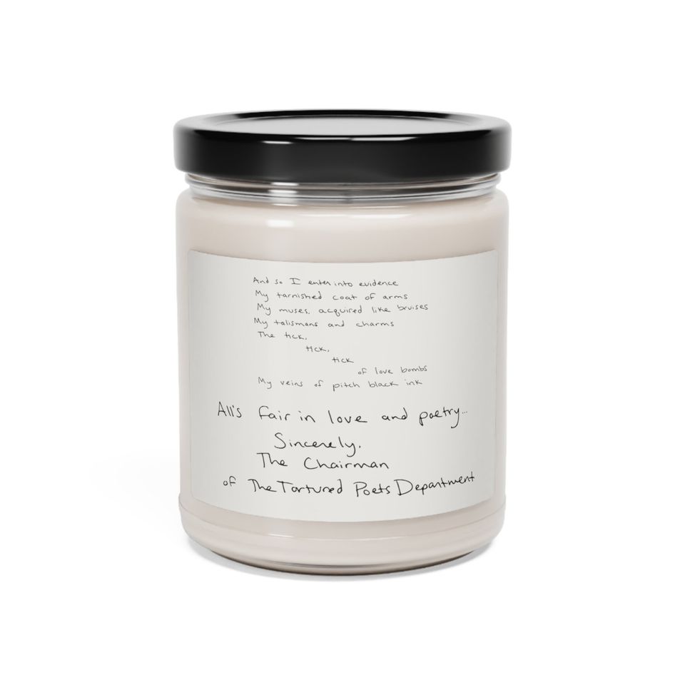 TTPD Candle, The Tortured Poets Department Candle