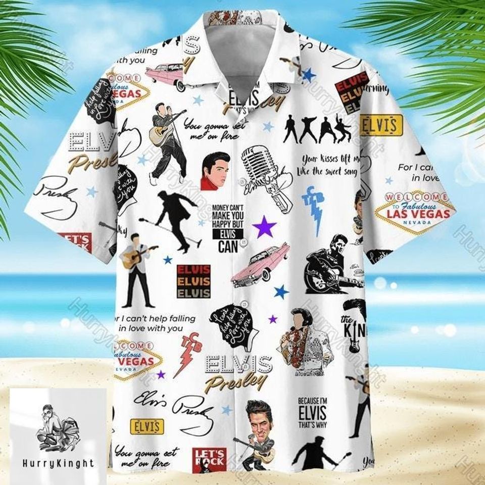 Elvis Presley Hawaiian Shirt, Elvis Presley Button Shirt, Rock And Roll Shirt, Elvis Presley Merch Shirt, Elvis Presley Tour Shirt
