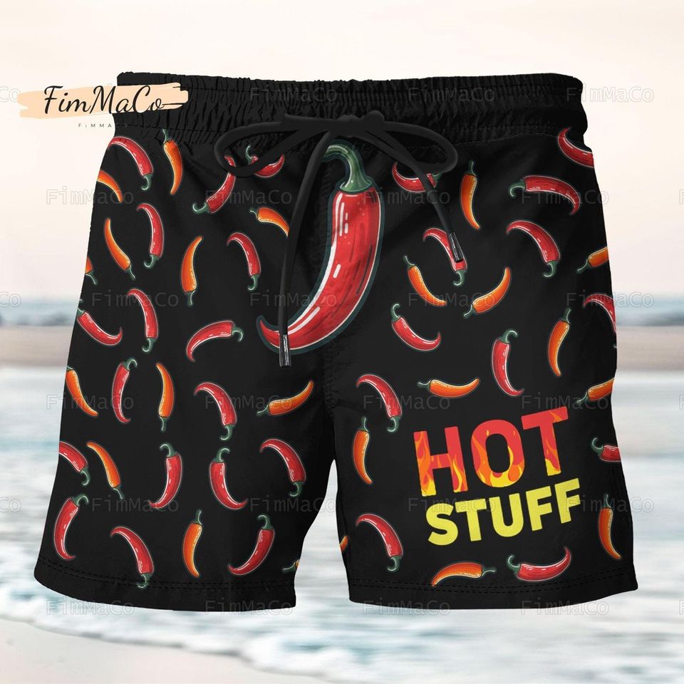 Hot Chilli Shorts, Chilli Lips Shorts, Chilli Summer Pants
