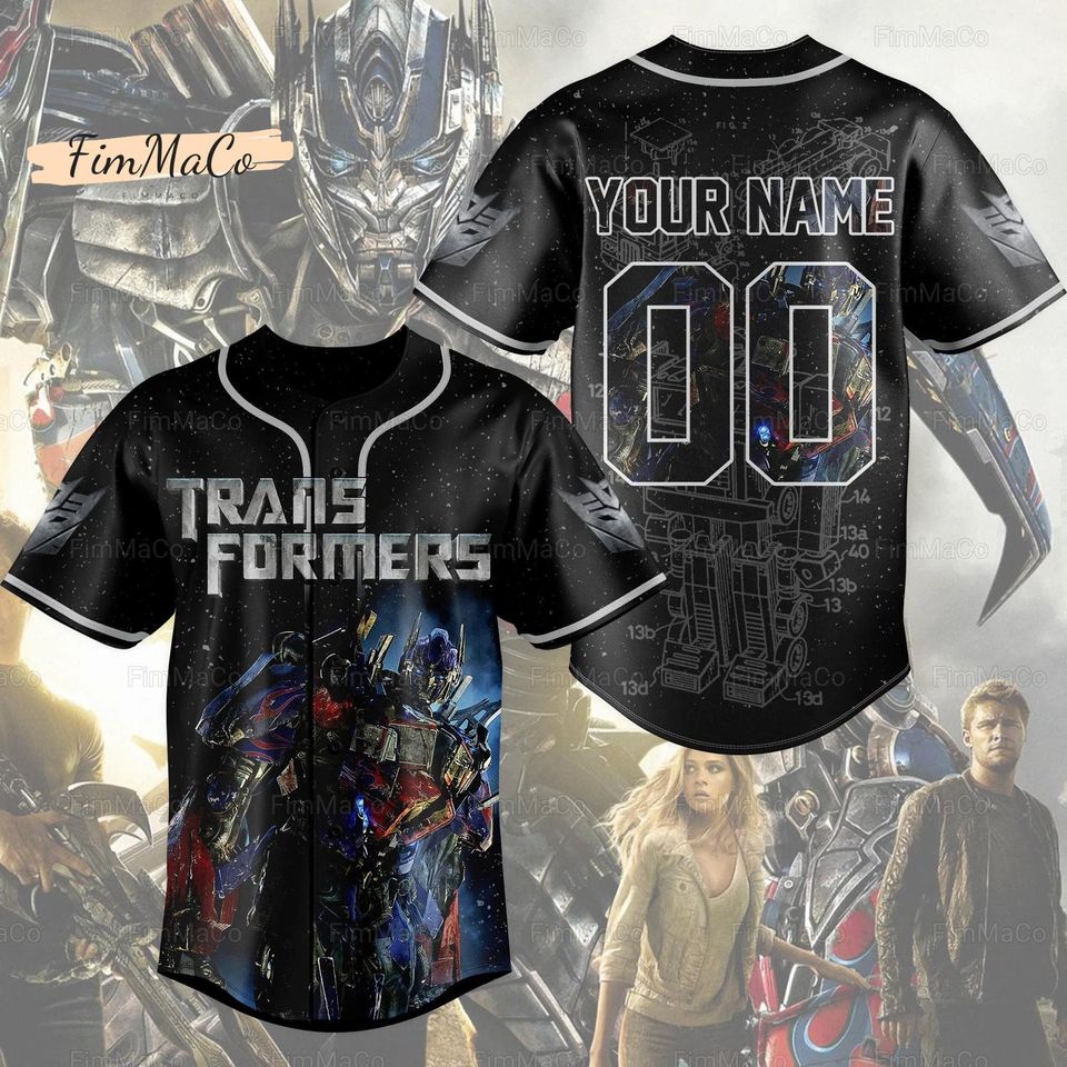 Halloween Personalized Transformers Jersey, Transformers Baseball Jersey Team