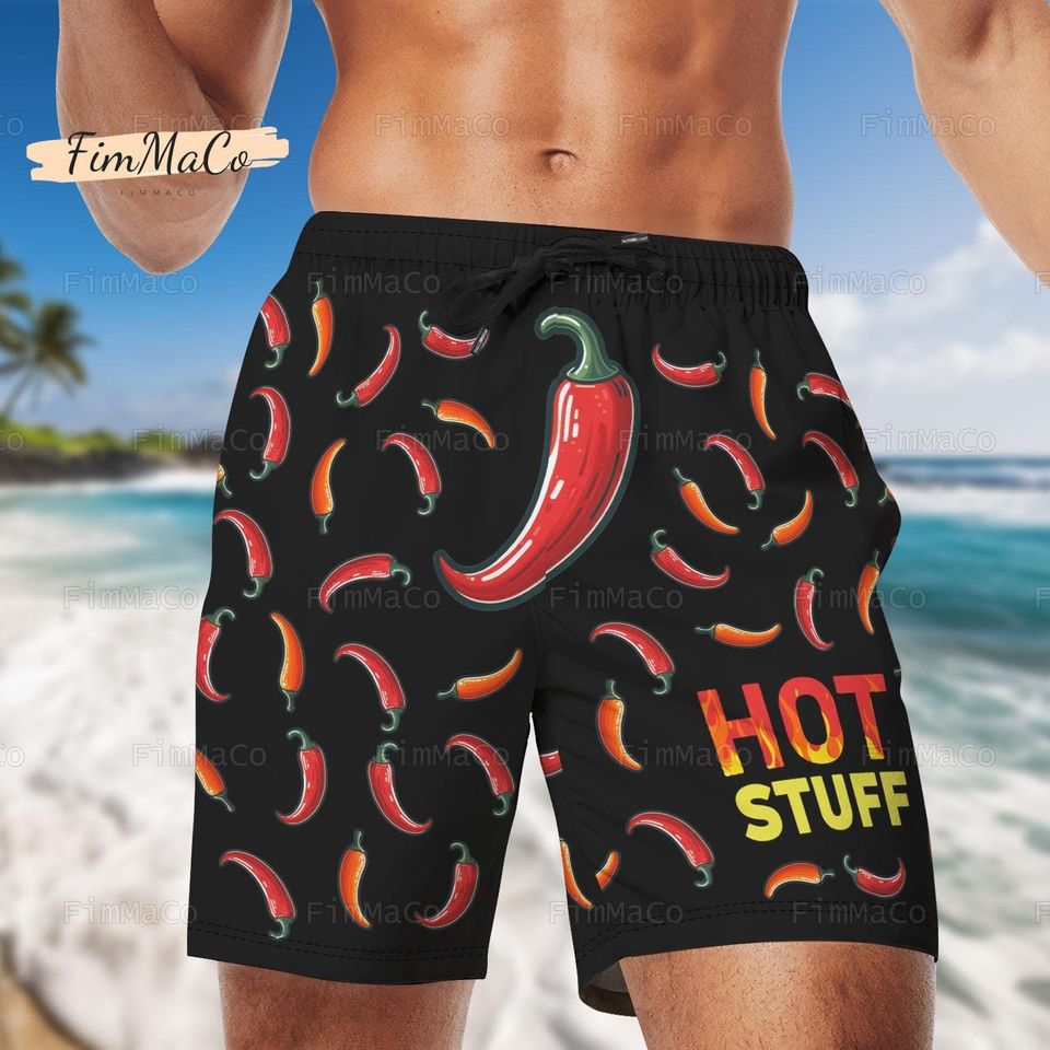Hot Chilli Shorts, Chilli Lips Shorts, Chilli Summer Pants