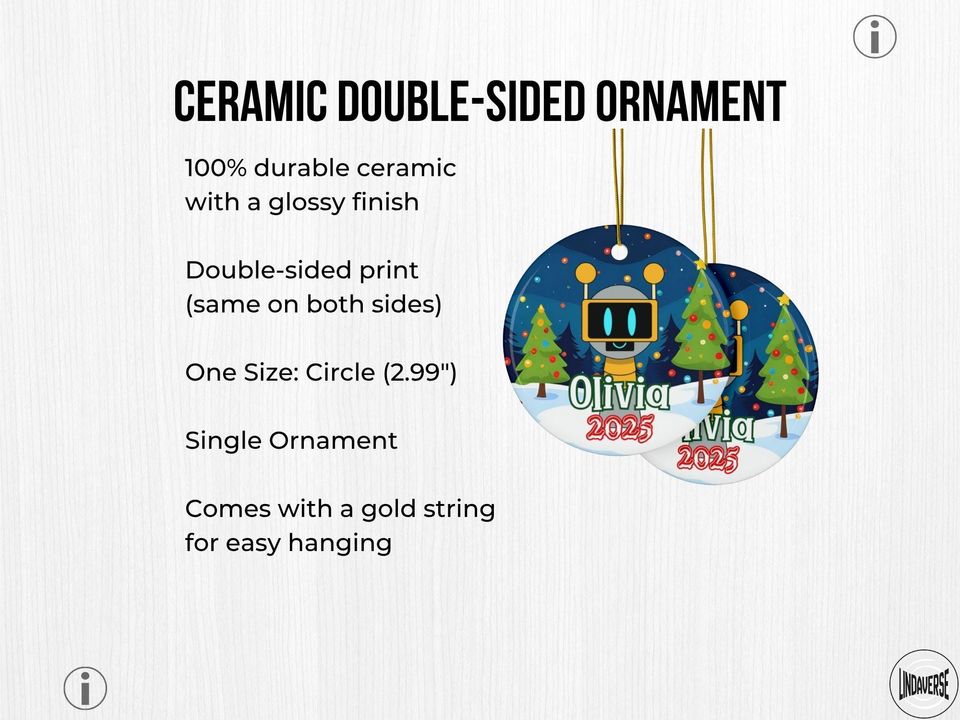 Personalized Sprunki Christmas Ornament: Custom Holiday Tree Decoration, Kids Gift 2025, Two-Sided Quirky Keepsake