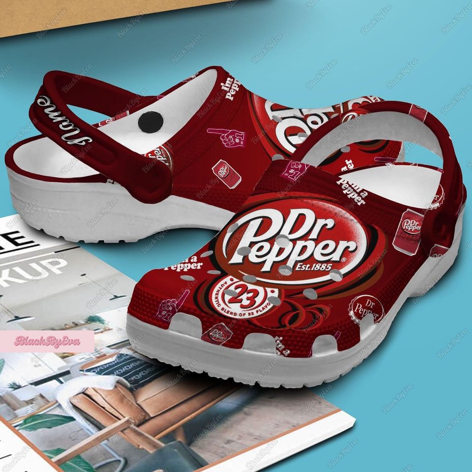 Dr Pepper Clogs, Personalized Dr Pepper Sandals, I Love Dr Pepper Gifts, Diet Dr Pepper Soda Gift