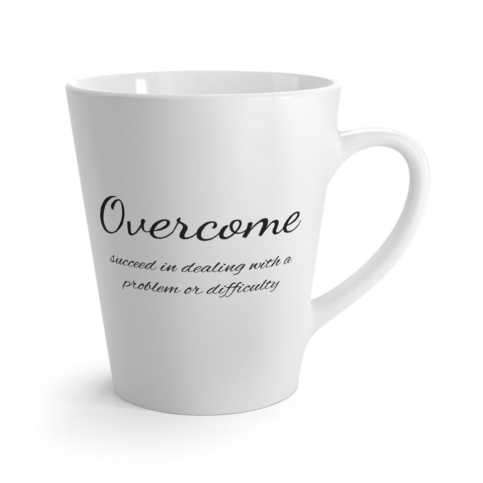 Overcome 12 oz Latte Mug