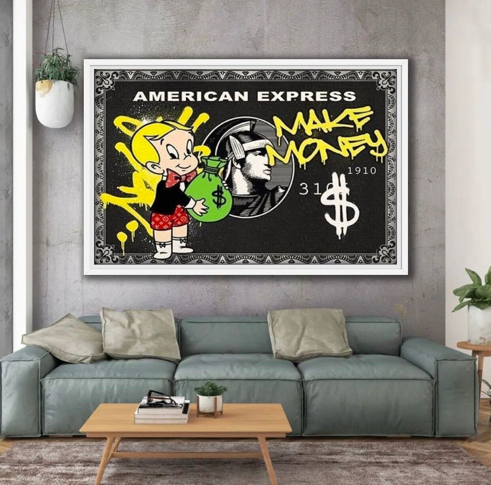 Richie Rich Graffiti Art Poster Print: Modern Street Art Home Decor