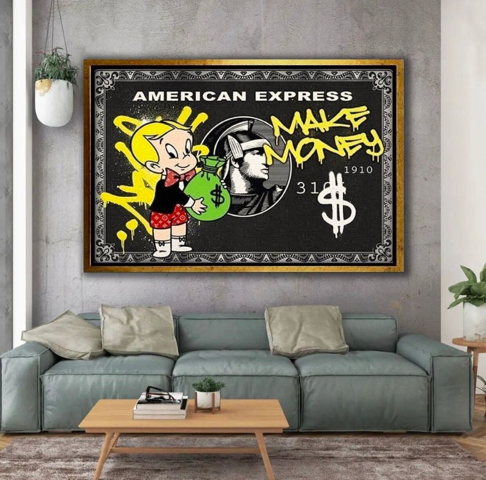 Richie Rich Graffiti Art Poster Print: Modern Street Art Home Decor