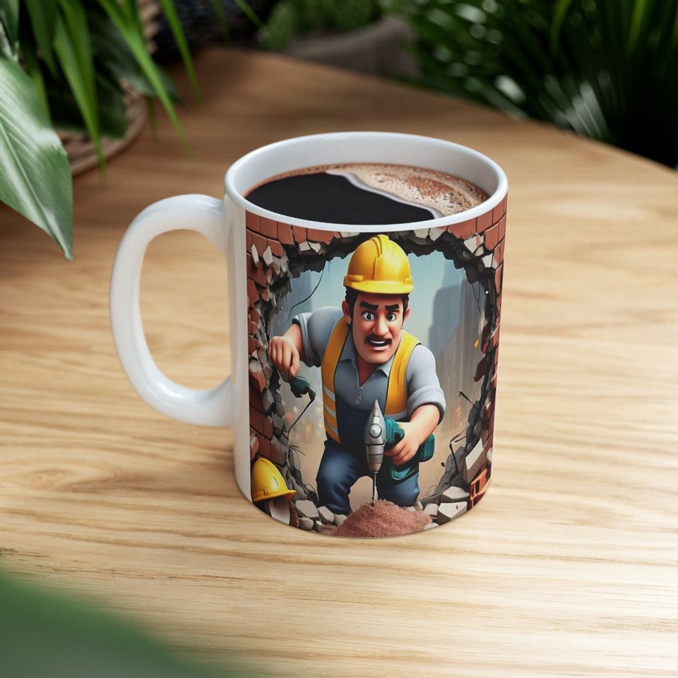 Labor Day Mug Wrap Design,  Worker Template Labour
