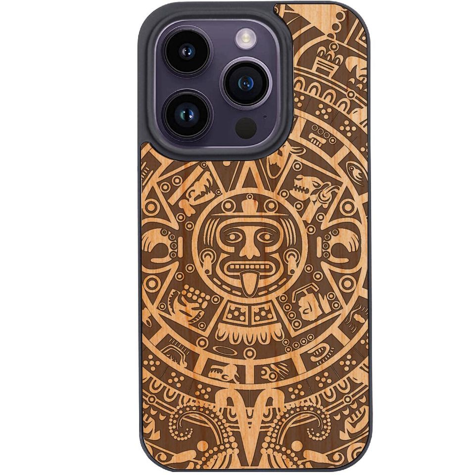 OTTOPRO Premium Cherry Wood Case -   Tempered Glass
