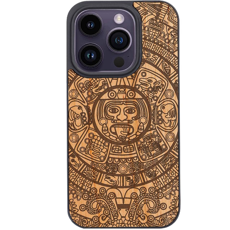 OTTOPRO Premium Cherry Wood Case -   Tempered Glass