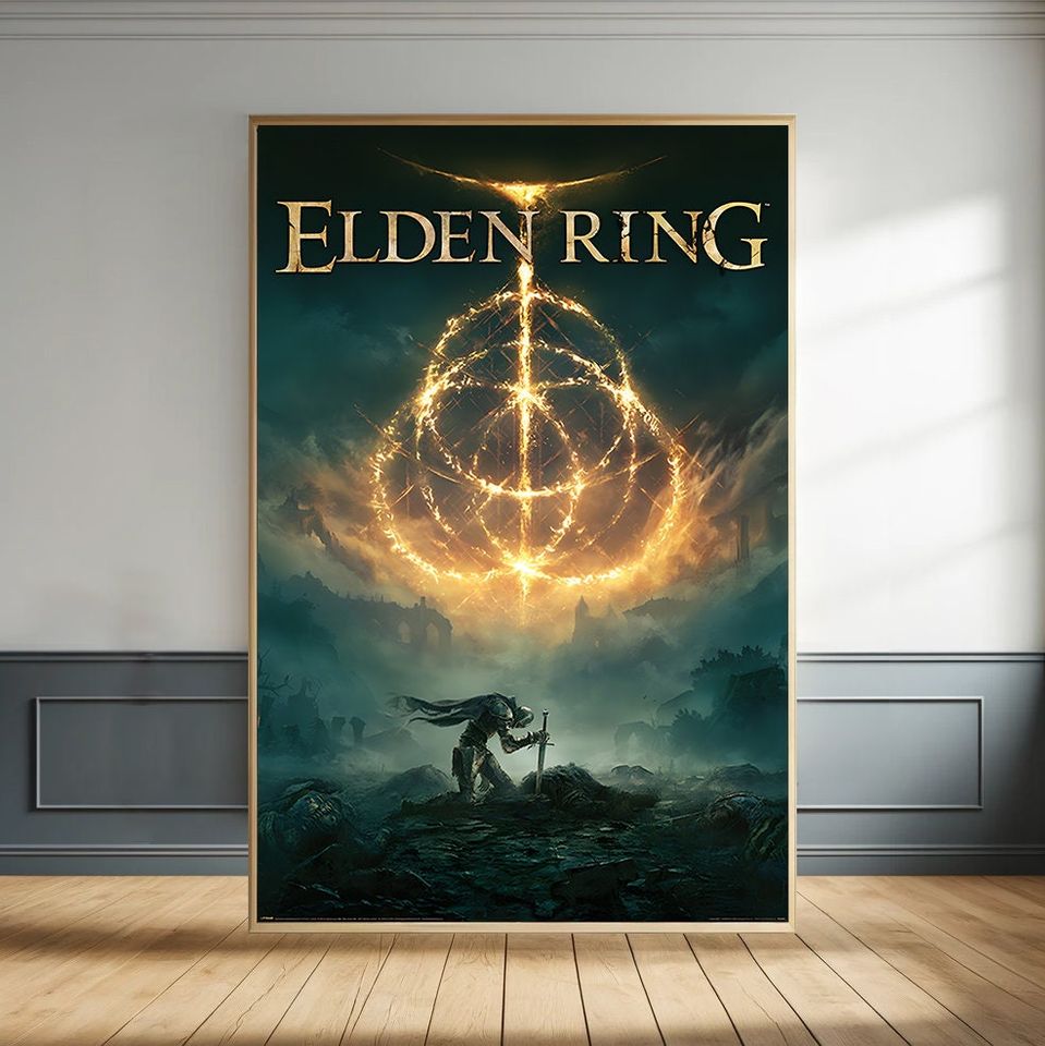 Elden Ring Poster |  Video game poster | Gaming Poster | Elden ring print | Malenia blade of Miquella | Game room decor