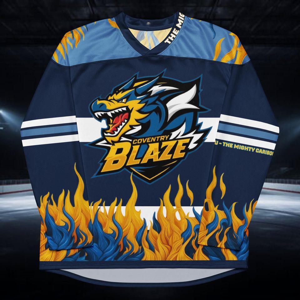 Coventry Blaze EIHL Team, Fan Made, Ice Hockey Jersey