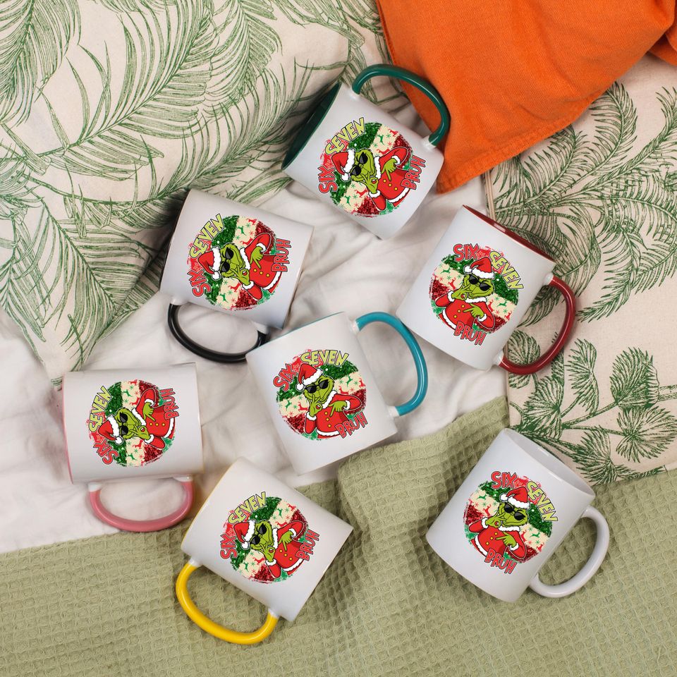 Holiday Coffee Mug: Funny 67 Meme funny character Hand (Ceramic, Dishwasher Safe)