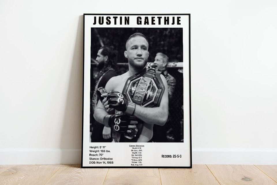 Justin Gaethje Poster | Boxing Poster