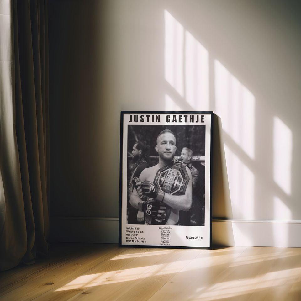 Justin Gaethje Poster | Boxing Poster