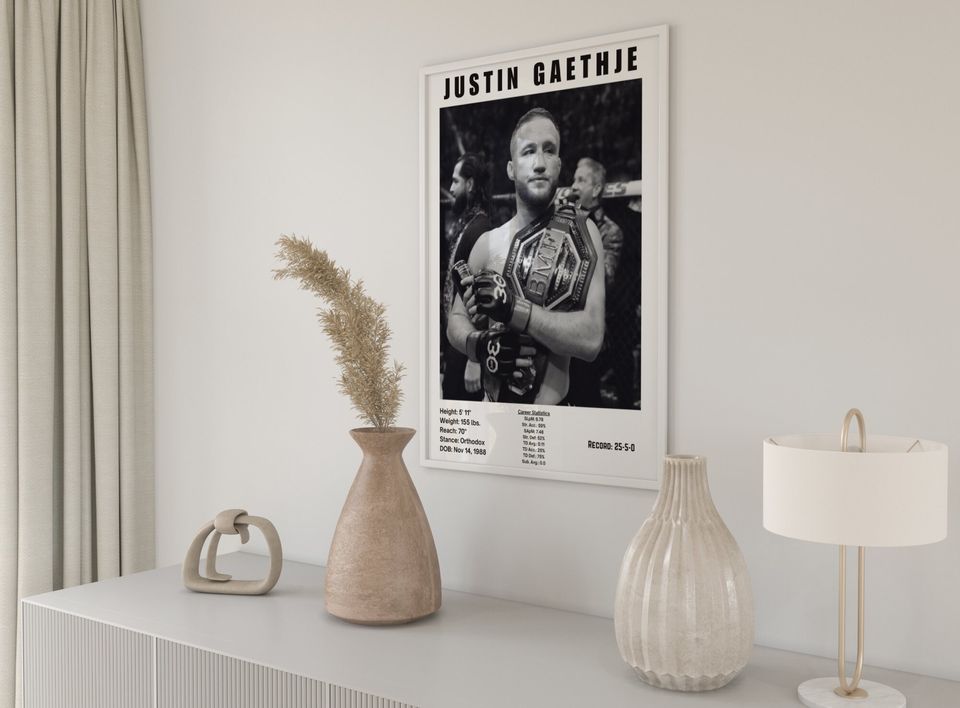 Justin Gaethje Poster | Boxing Poster