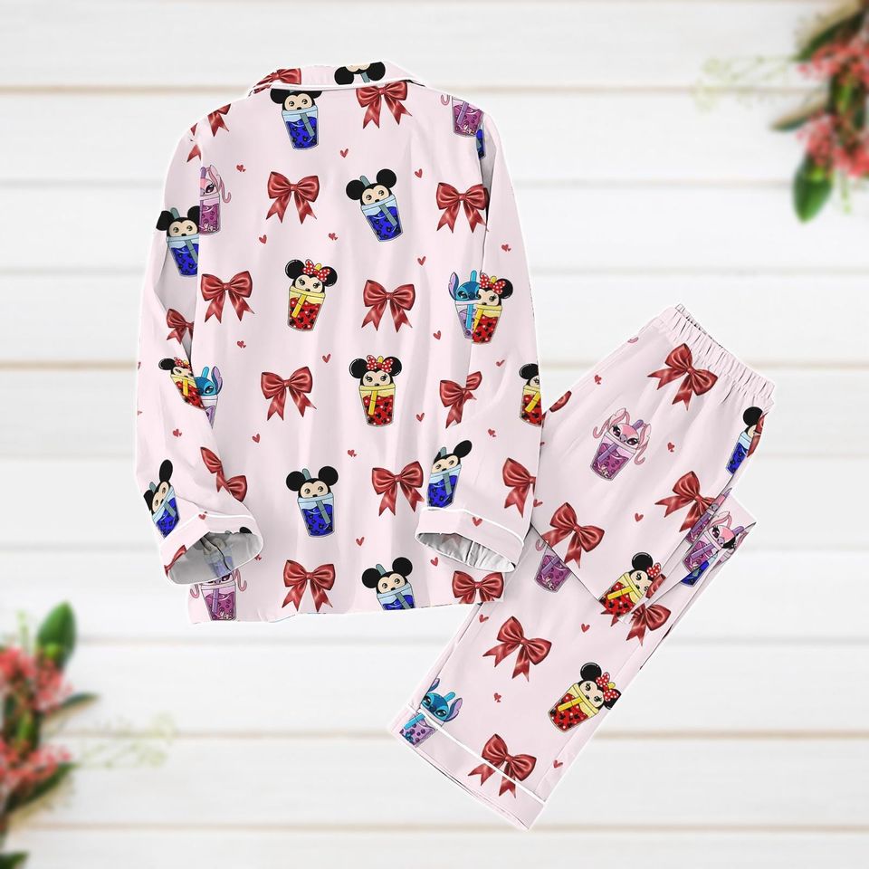 Mickey Bows Pajamas Set, Minnie Mickey Coquette Pajamas Set