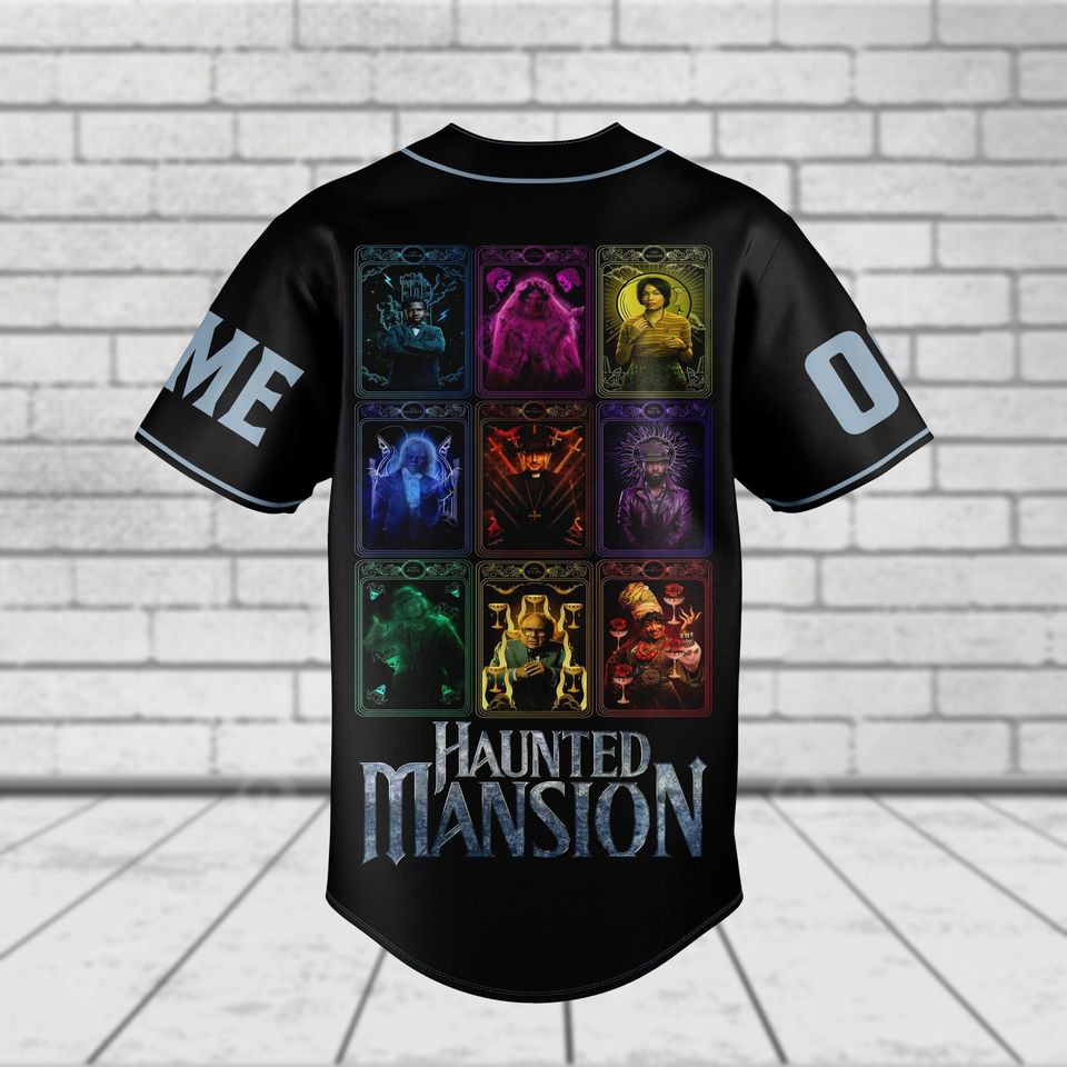 Halloween Disney Baseball Jersey, Haunted Mansion Jersey