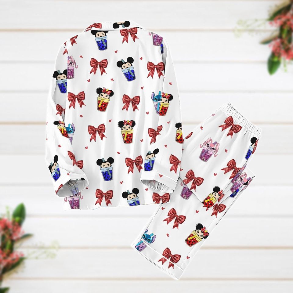 Mickey Bows Pajamas Set, Minnie Mickey Coquette Pajamas Set