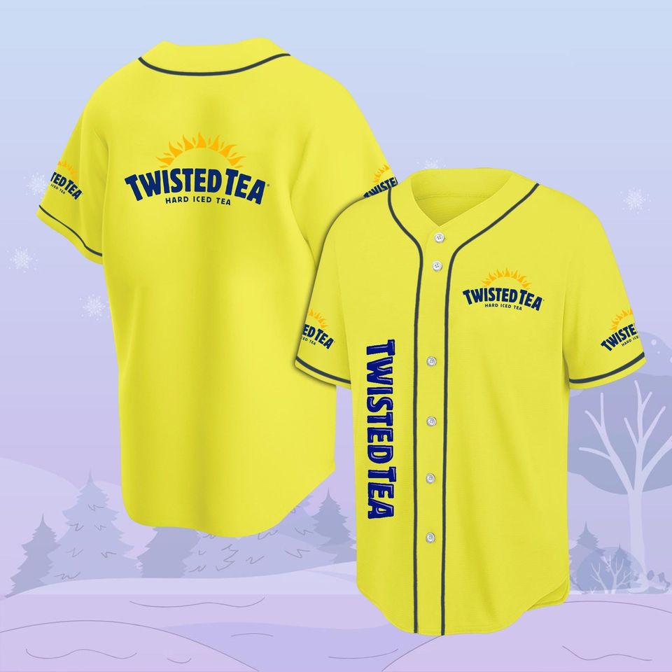 Twisted Tea Baseball Jersey, Drinking Athletic Jersey