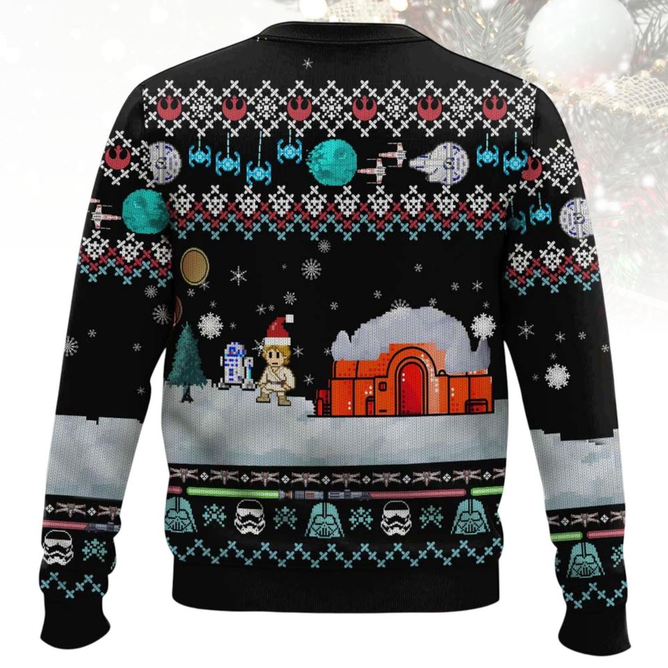 Star Wars Christmas Ugly Sweater, R2D2 Holiday Sweater