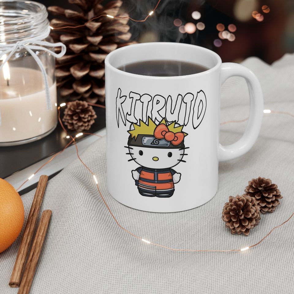 Kitruto Hello Kitty X Narutoo Ceramic Coffee Mug