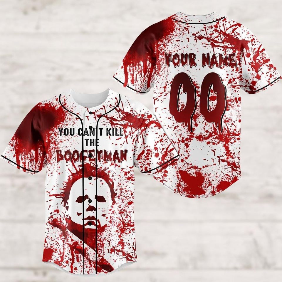 Halloween Michael Myers Personalized Baseball Jersey Boogeyman Horror Shirt