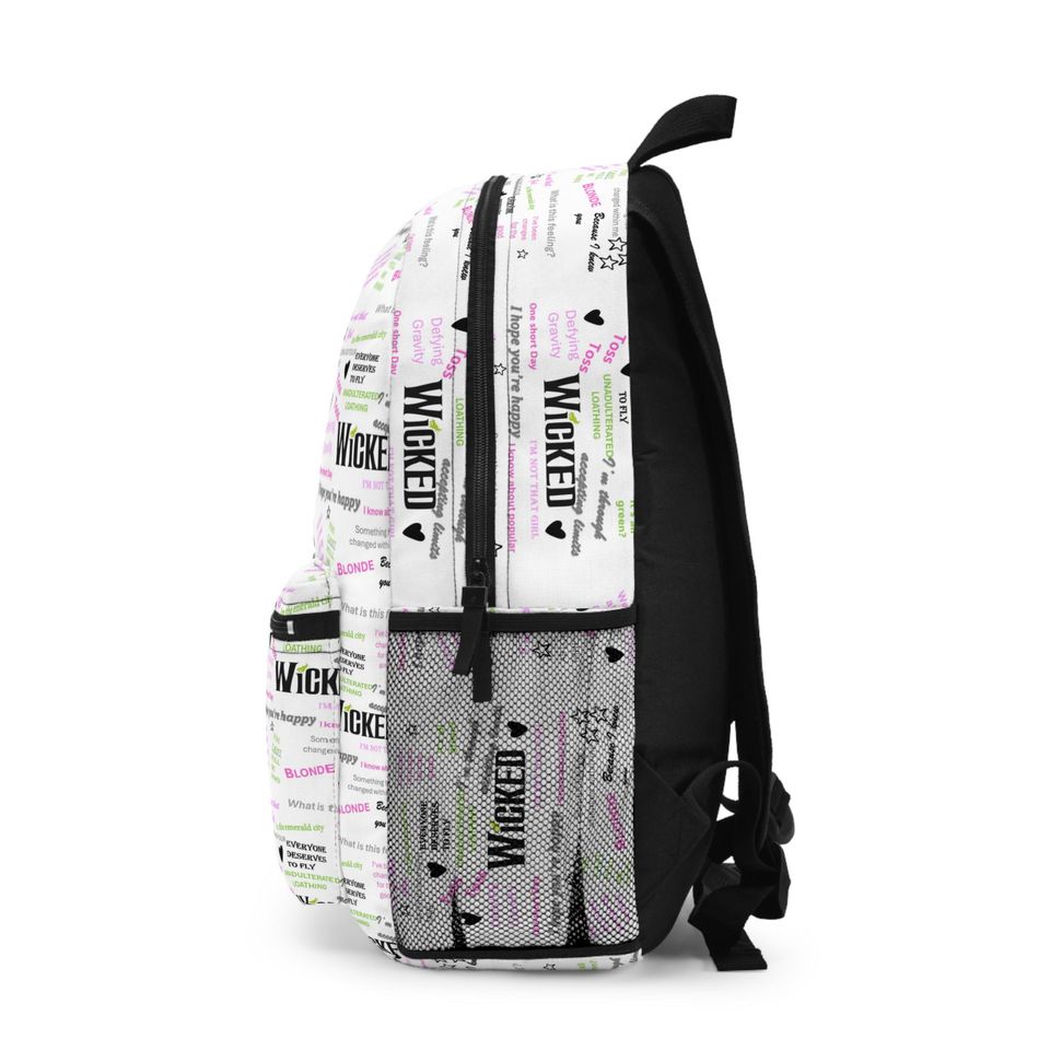 Wicked the Musical Inspired sayings Pink Backpack